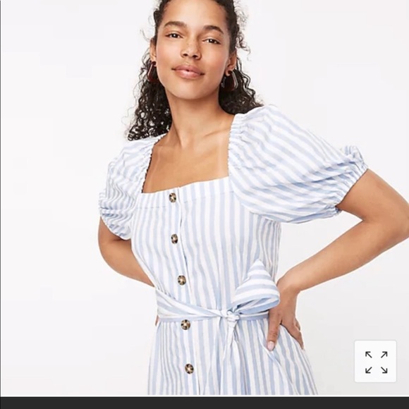 J Crew Harborfront Dress Carol Strip Size M - Picture 3 of 4